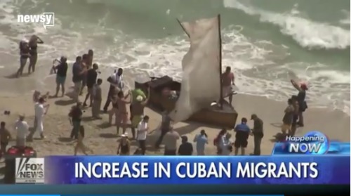 对古巴移民奥巴马终止“湿脚干脚”政策