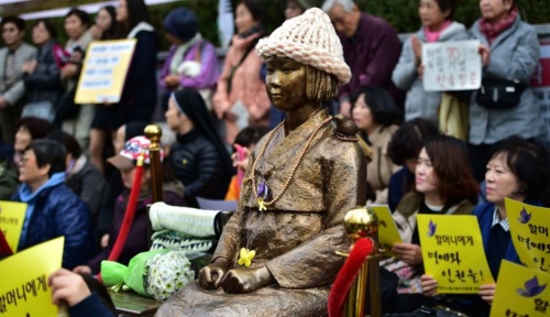 慰安妇铜像延烧日韩关系紧张