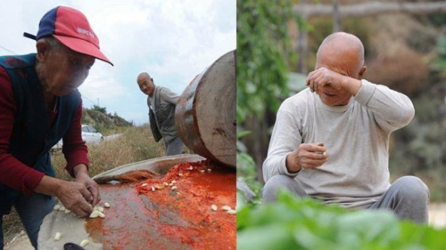 李興桂與張秀連自製子女愛吃的辣椒醬。