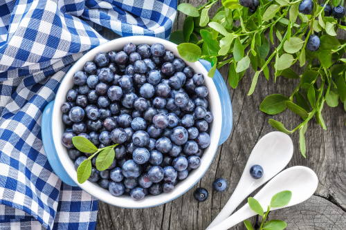 蓝莓有强心、防止脑神经老化、增强人体免疫力等功能。