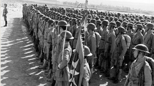 參加武漢保衛戰之桂系國軍整裝待發。