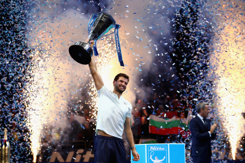 26歲的保加利亞好手迪米特洛夫於ATP年終賽奪冠