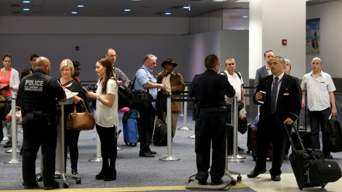 所有入境美国的旅客，不管是美国公民或是国外旅客一律接受安全检查，就像是经历一场面试一样。