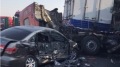 京瀋高速30餘車連環撞附近路段爆堵(圖)