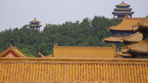 中国长城一带的古建筑
