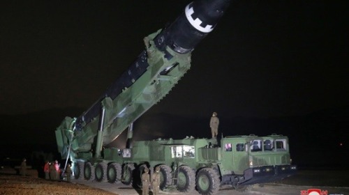 朝鮮的「火星-15」型洲際彈道導彈