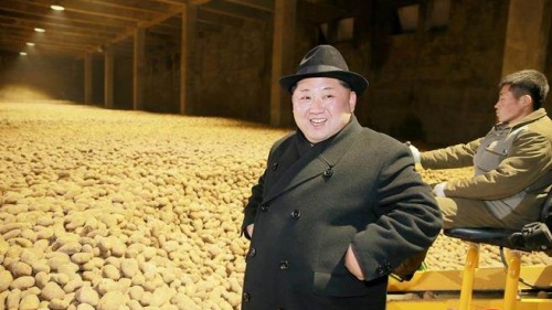 朝鮮最高領導人金正恩前往北方邊境視察馬鈴薯粉工廠