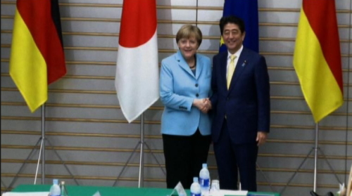 日首相安倍訪歐強調朝鮮與貿易問題