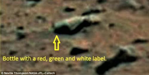 火星照片发现奇特物体类似啤酒瓶