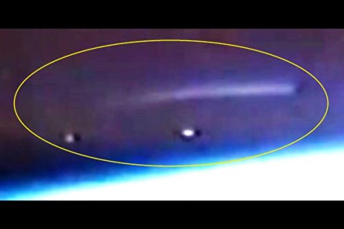 国际空间站监控画面出现巨大UFO