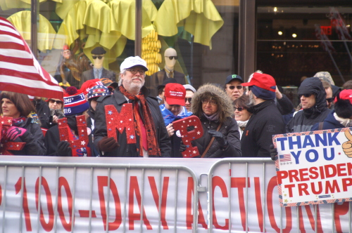 川普支持者在紐約舉行支持川普集會