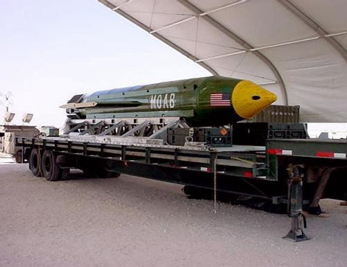 美軍「炸彈之母」（MOAB）（圖片來源：美國國防部）