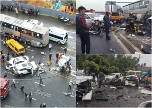 【4.27中国速瞄】车祸酿7死伤私家车成两半