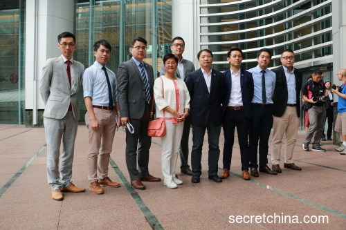 香港民主黨7名立法會議員、副主席、司庫和總幹事