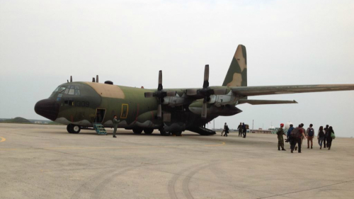 參與漢光演習的C-130運輸機 