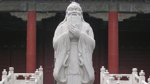 北京孔廟孔子像　