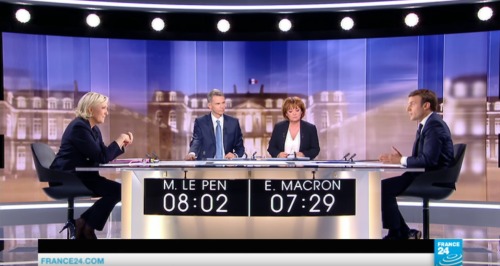 2017年法国总统大选第二轮候选人电视辩论。