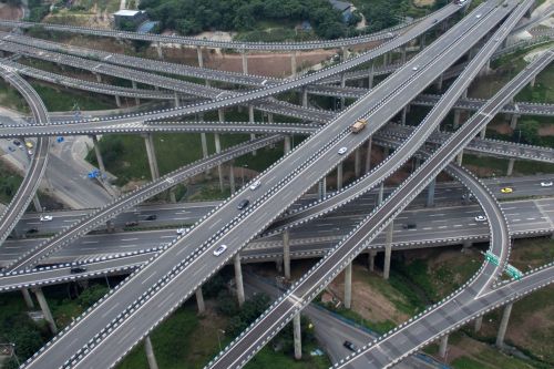 重庆日前完工的最复杂立交桥