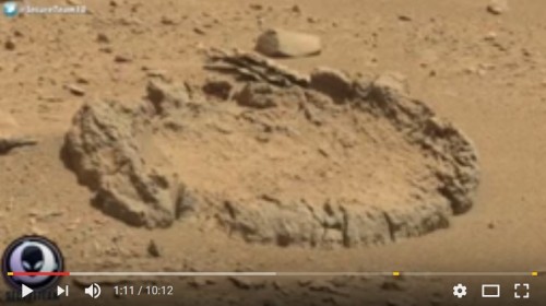 火星發現遠古文明的圓形建築物遺跡？