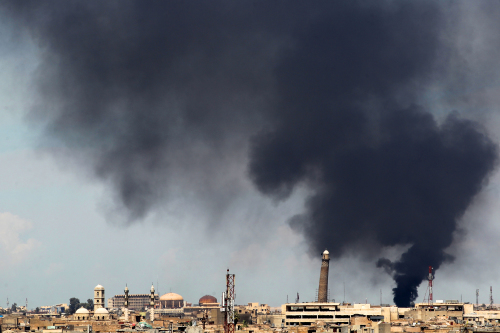 摩苏尔地标被炸毁ISIS承认失败？图/视频