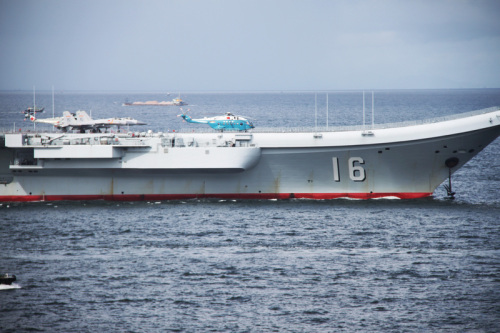 今天是中國首艘航母「遼寧號」在港停留的最後一天