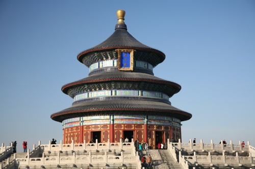 清朝建築：北京天壇。