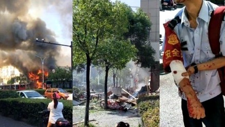 杭州大樓驚傳氣爆57死傷醫院血庫告急