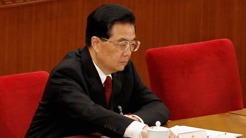 胡锦涛一次正式讲话使用“不折腾”，疑影射受困于江泽民势力。