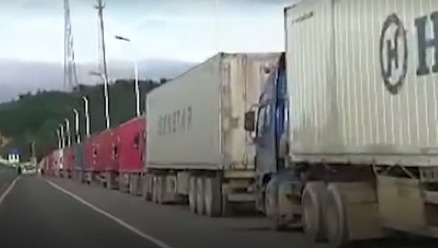 禁运朝鲜海产国境货车塞爆飘腥臭