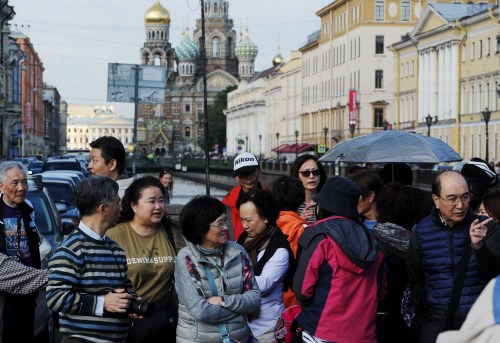 中國遊客在俄羅斯