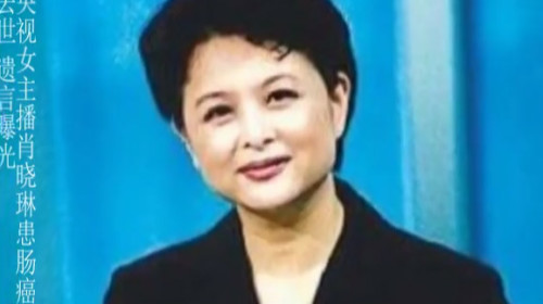 央视女主播肖晓琳患癌死亡