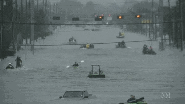 德州水灾 飓风哈维