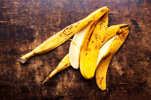 香蕉皮有止烦渴、润肺肠、通血脉、增精髓等功效。