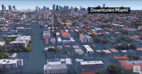 电脑模拟：艾玛飓风来临 迈阿密什么样？