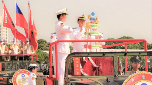 台湾海军陆战队9月16日于高雄忠诚营区举行隆重的70周年队庆。 
