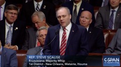 奇蹟:遭槍擊的共和黨黨鞭回歸眾議院(視頻)