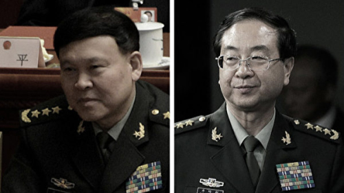 张阳（左）曾与房峰辉搭档多年 