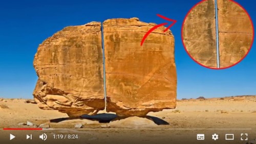 沙漠中最大的谜团像雷射切割的神秘巨石