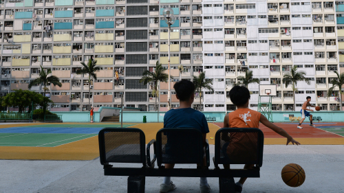 图为香港称为公屋的社会福利住宅