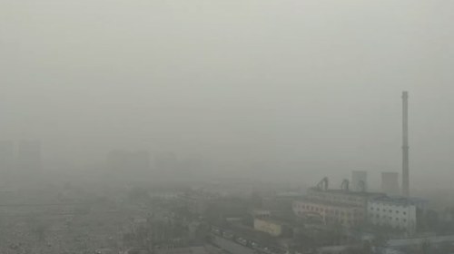 北京霧霾又來了問候語添出門記著戴口罩