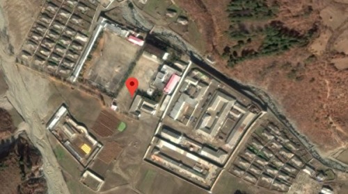 朝鮮轉車里第十二號敎化所的衛星圖片