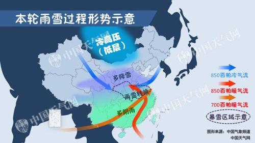 中国暴雪来袭海陆空交通受阻