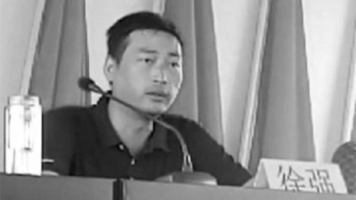 1月5日，江西省南昌市一名鄉黨委書記在辦公室，遭辭退的鄉政府清潔工持刀捅死。圖為被殺官員徐強。