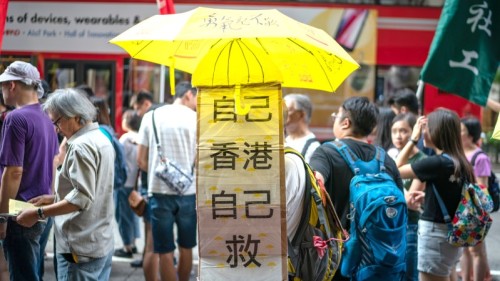 香港市民参加今年十一游行