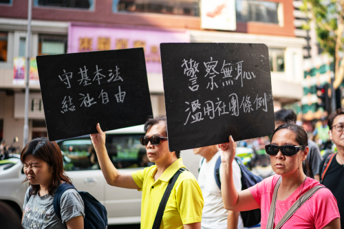 市民关注香港的人权与自由情况
