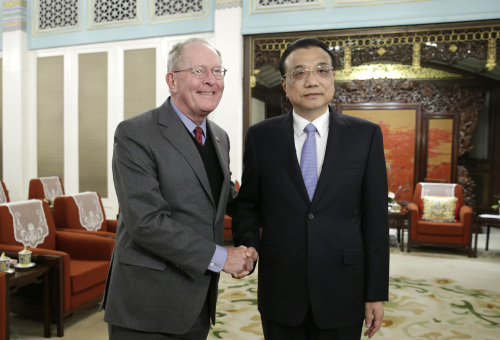 美議員團訪華李克強：貿易戰望互相讓步
