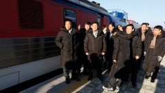 隔10年韓火車入朝考察卻要自備食物燃料(圖)