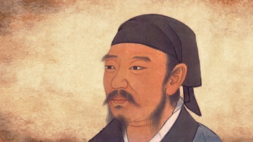 戰國時代儒家代表荀子畫像。