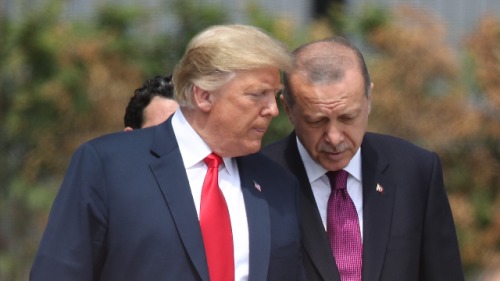 美国总统川普与土耳其总统埃尔多安
