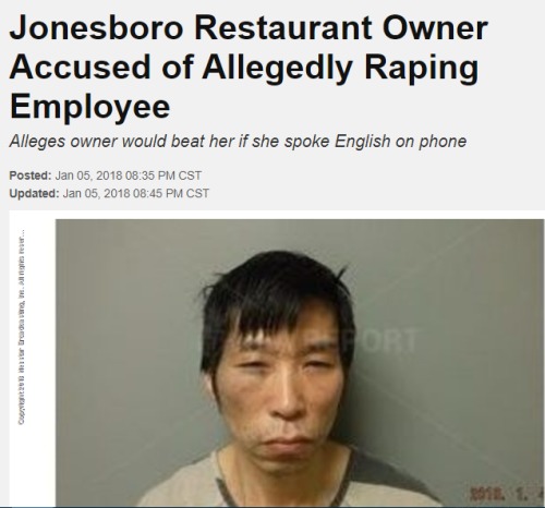 强暴女员工涉走私人口中餐馆老板面临终身监禁